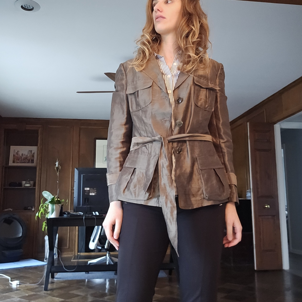 Brown Utility Jacket - Picture 2 of 8